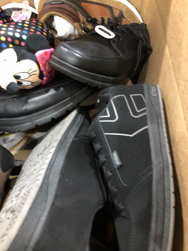 Photo 2 of Large Box NEW/USED of Assorted Men's, Women's, and Children's Shoes  **NO RETURNS/REFUNDS****   