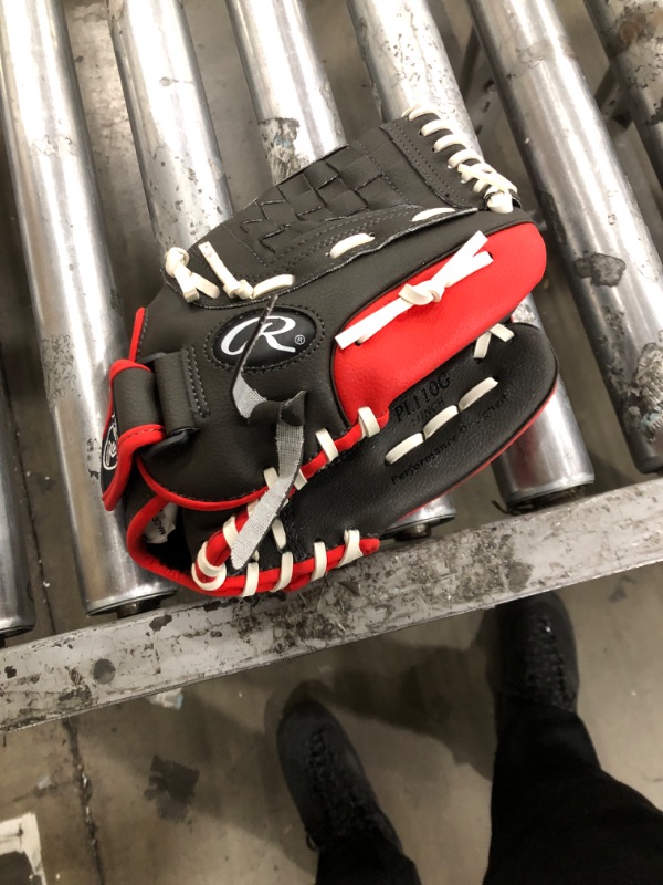 Photo 2 of Rawlings | Select PRO LITE Youth Baseball Glove | Pro Player Models | Sizes 10.5" - 12.25" | Multiple Styles Right Hand Throw 11.5" - Utility Ronald Acuna Jr. - Red/Navy