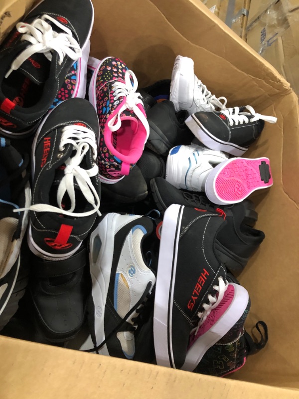 Photo 1 of Box Full of NEW/USED Men's, Women's, and Kid's Shoes   **NO RETURNS/REFUNDS**   