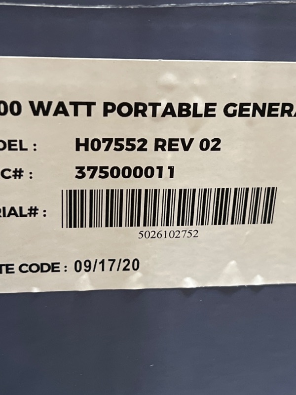 Photo 4 of Firman R-H07552 9,400 W / 7,500 W Hybrid Dual Fuel Generator