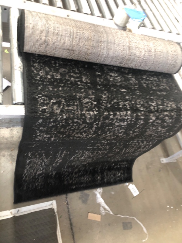 Photo 1 of 2'6" x 12'  Black Rug Runner