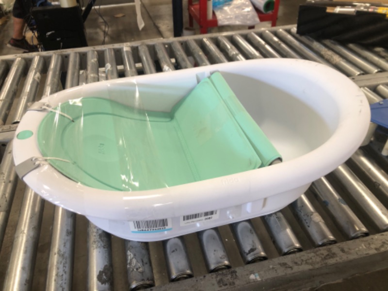 Photo 2 of 4-in-1 Grow-with-Me Bath Tub by Frida Baby Transforms Infant Bathtub to Toddler Bath Seat with Backrest for Assisted Sitting in Tub