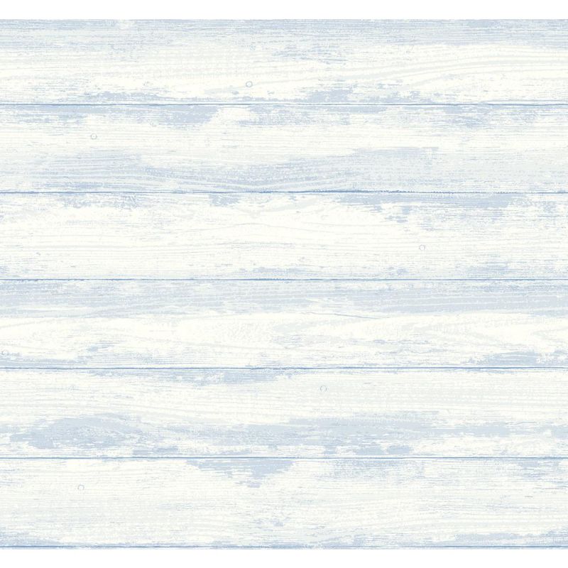 Photo 1 of A-Street Prints Truro Light Blue Weathered Shiplap Wallpaper
