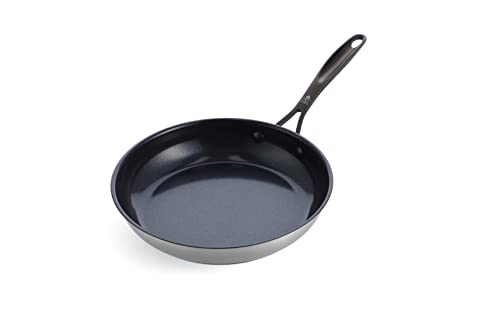 Photo 1 of BK Ceramic Black, Ceramic Nonstick Induction 9.5" Nonstick Frying Pan Skillet, PFAS Free, Dishwasher Safe, Black
