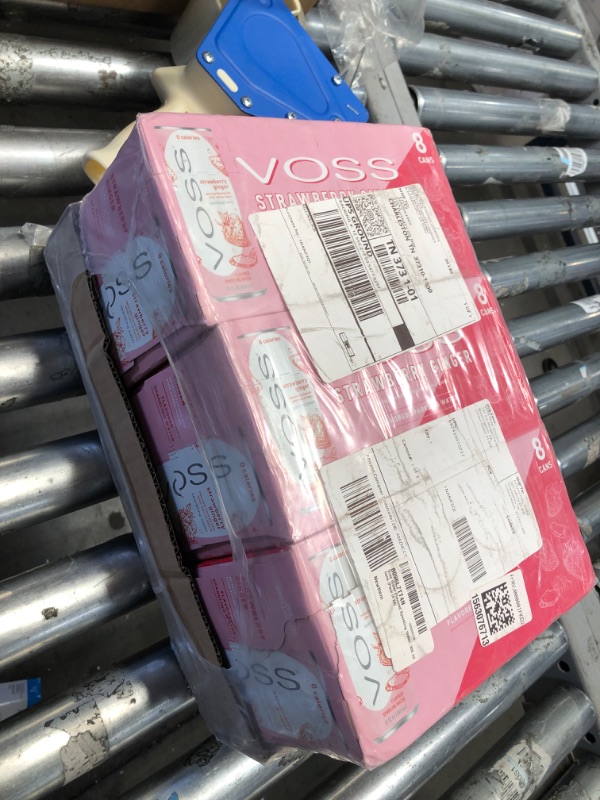 Photo 2 of VOSS Raspberry Rose Flavored Sparkling Water, Unsweetened, Zero Calories, 12 Fl Oz (Pack of 24)