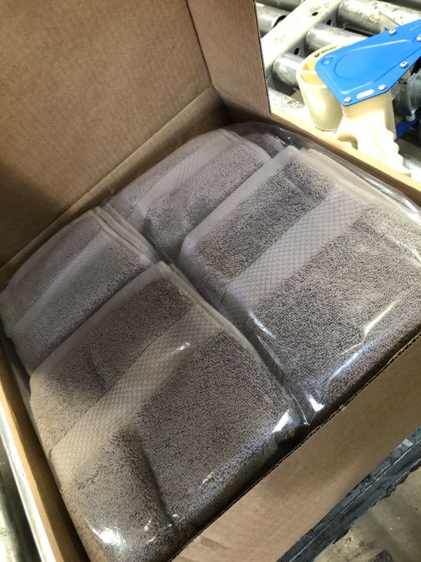 Photo 1 of Amazon Aware 100% Organic Cotton Plush Bath Towels - 6-Piece Set, Taupe Taupe 6-Piece Set
