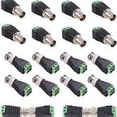 Photo 1 of BNC to Cat5e Adapter Male Connectors and Solderless Female Video Balun Connector,Screw Camera Terminal Plug for CCTV Surveillance Cable Ethernet Speaker,Lkelyonewy