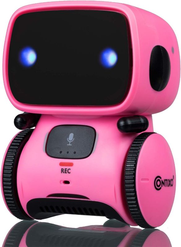 Photo 1 of Contixo R1 Robot Toys for Kids - Smart Robots for Kids Voice Control Talking Dancing Learning Educational Toy for Boys Girls Toddlers Age 3 4 5 6 7 8 9 10 11 12 Years Old Birthday Gifts for Kid Pink Megenta