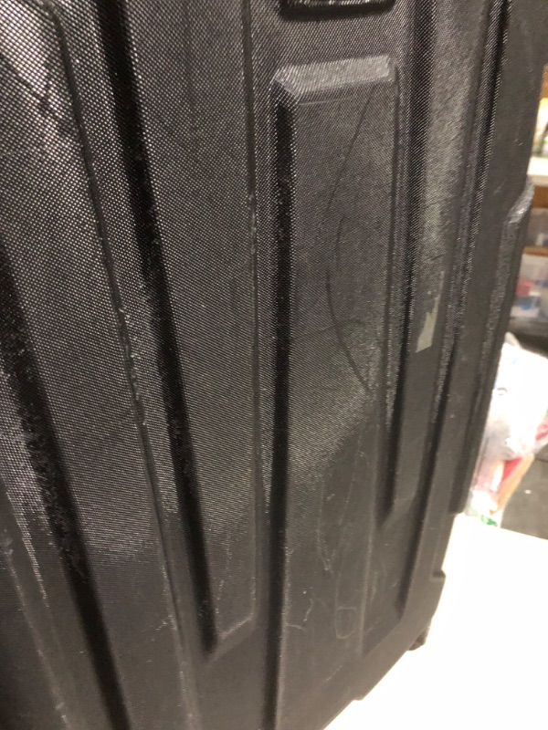 Photo 3 of ***DAMAGED - SCRATCHED - DARKER THAN STOCK PHOTO - SEE PICTURES***
Samsonite Centric Hardside Expandable Luggage with Spinner Wheels, Black, Checked-Large 28-Inch