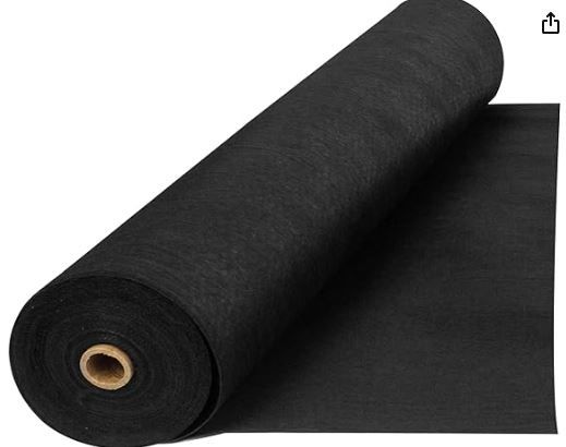 Photo 1 of 4, 6, 8 oz Non Woven Fabric for Landscaping, French Drains, Underlayment, Erosion Control, Construction Projects - 6 oz (4X50)