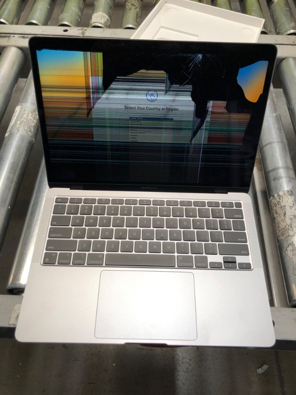 Photo 1 of **PARTS ONLY**Apple MacBook Air 13.3 inch Laptop – Silver, M1 Chip, 8GB RAM, 256GB storage
