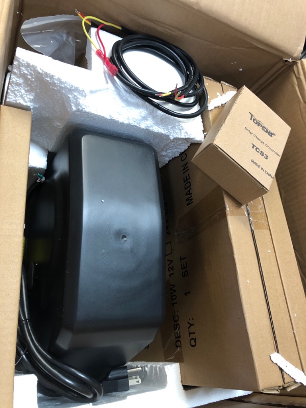 Photo 3 of ***Parts Only***TOPENS DKC1100S Solar Sliding Gate Opener Chain Drive Automatic Gate Motor for Heavy Driveway Slide Gates Up to 2600 Pounds, Electric Gate Operator Battery Powered with Solar Panel Remote Control Kit