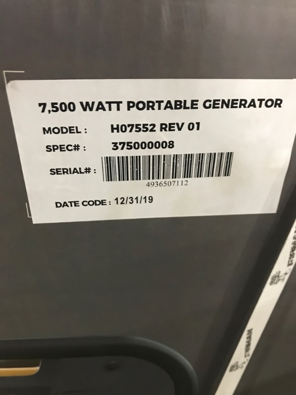 Photo 6 of Firman Hybird 7500-Watt Portable Generator