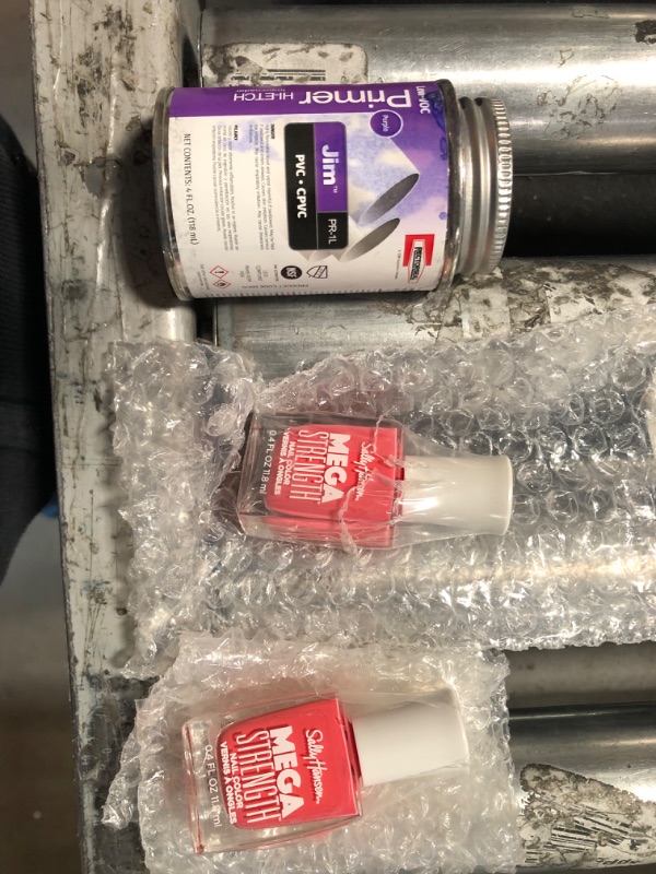 Photo 3 of BUNDLE, 2 Sally Hansen Mega Strength Nail Color 036 on Fleek 0.4 fl oz
AND, 1 Rectorseal Jim Purple Primer and Cement for CPVC/PVC 4 Oz.
