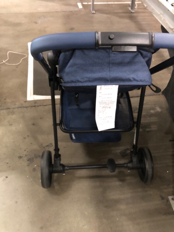 Photo 5 of **SEE NOTES**GAP babyGap 2-in-1 Carriage Stroller - Car Seat Compatible - Easy One-Handed Fold - Lightweight Stoller with Oversized Canopy & Reclining Seat - Made with Sustainable Materials, Navy Camo