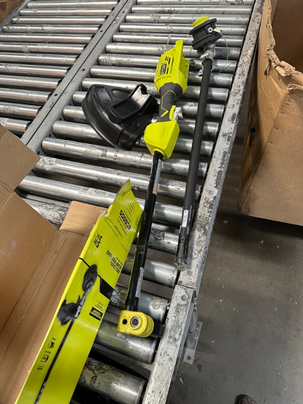 Photo 8 of **SEE NOTES**RYOBI 40-Volt Lithium-Ion Cordless Attachment Capable String Trimmer with 4.0 Ah Battery and Charger Included (Open Box)