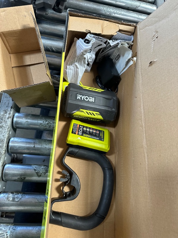 Photo 7 of **SEE NOTES**RYOBI 40-Volt Lithium-Ion Cordless Attachment Capable String Trimmer with 4.0 Ah Battery and Charger Included (Open Box)