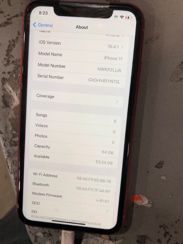 Photo 3 of **SEE NOTES/PHOTOS**Apple iPhone 11, 64GB, Red - Unlocked (Renewed Premium) 64GB Red Unlocked Renewed Premium