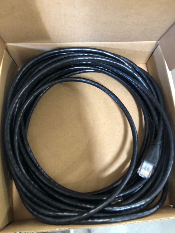 Photo 2 of Amazon Basics RJ45 Cat-6 Ethernet Patch Internet Cable - 25 Foot (7.6 Meters) 25 Foot 1-Pack Cable