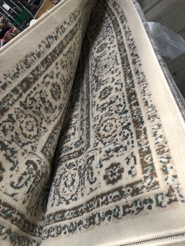 Photo 2 of **NOT EXACT SAME AS STOC PHOTO**  Tanith Vintage Area Rug, 9 ft x 12 ft, Cream Cream 9' x 12'