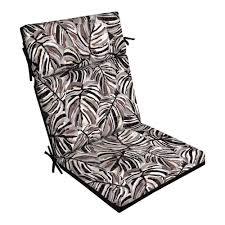 Photo 1 of **SEE NOTES**Style Selections 20-in x 21-in Black Tropical Patio Chair Cushion
