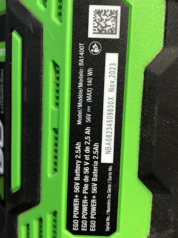 Photo 3 of **SEE NOTES**EGO Power+ CS1611 16-Inch 56V Lithium-ion Cordless Chainsaw - Battery and Charger Included, Black 16-In. Chainsaw Kit w/ 2.5 Ah Battery