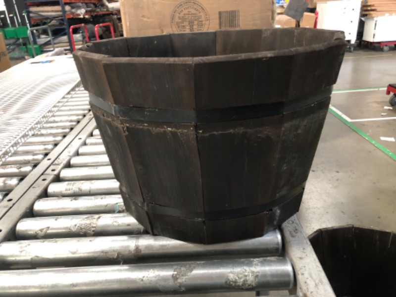 Photo 4 of **SEE NOTES**BUNDLE OF 3, 20 in. Dia. Dark Flame Barrel Planter