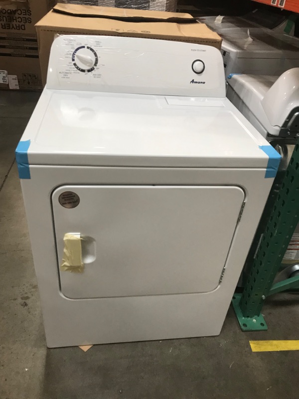 Photo 4 of Amana 6.5-cu ft Electric Dryer (White)
