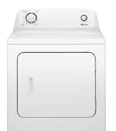 Photo 1 of Amana 6.5-cu ft Electric Dryer (White)
