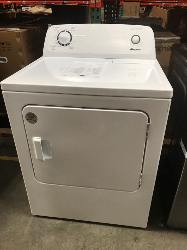 Photo 4 of Amana 6.5-cu ft Electric Dryer (White)
