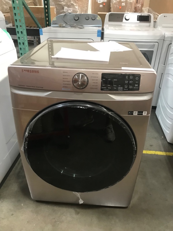 Photo 3 of SEE NOTES 7.5 cu. ft. Smart Electric Dryer with Steam Sanitize+ in Champagne
