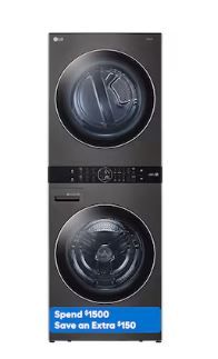 Photo 1 of LG WashTower Electric Stacked Laundry Center with 4.5-cu ft Washer and 7.4-cu ft Dryer (ENERGY STAR)
