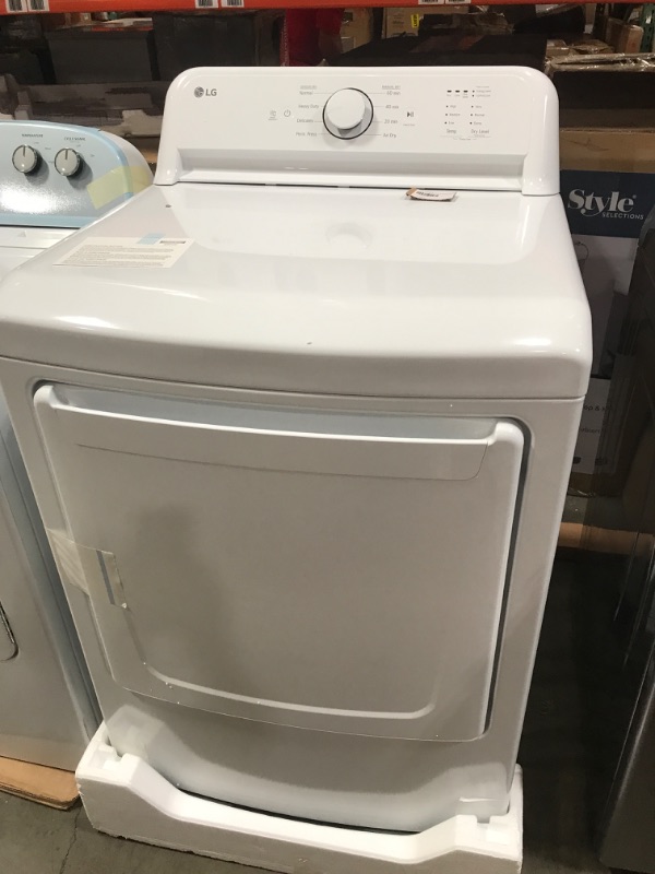 Photo 2 of LG 7.3-cu ft Electric Dryer (White) ENERGY STAR
