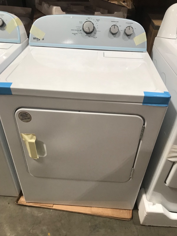 Photo 5 of Whirlpool 7-cu ft Electric Dryer (White)
