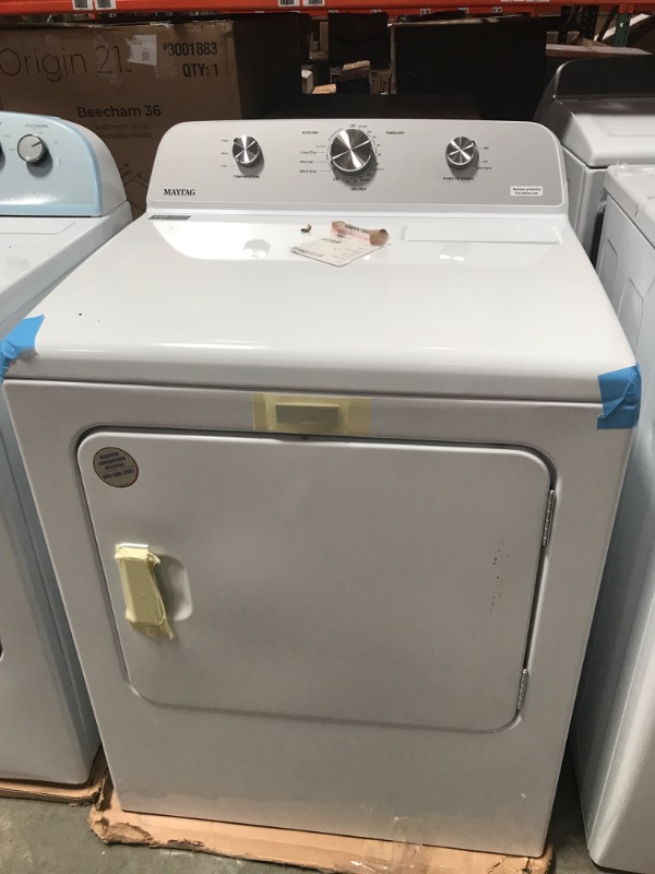 Photo 1 of Maytag 7-cu ft Electric Dryer (White)
