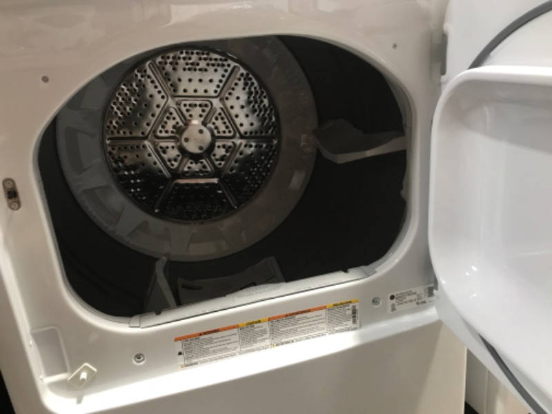 Photo 3 of GE 7.2-cu ft Electric Dryer (White)
