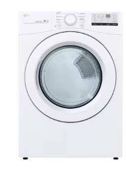 Photo 1 of LG 7.4-cu ft Stackable Electric Dryer (White) ENERGY STAR
