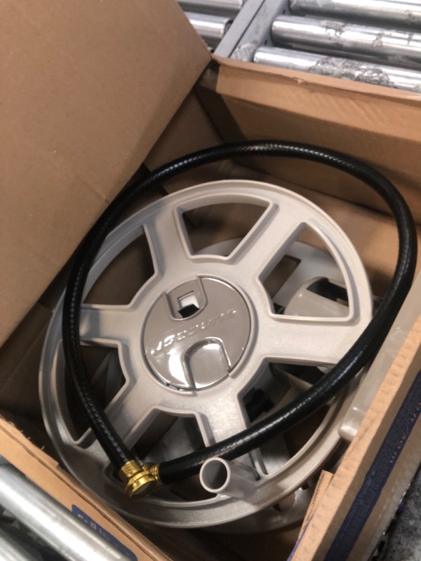 Photo 1 of **SEE NOTES**Suncast Sidewinder 100 Foot Wall Mount Garden Yard Outdoor Hose Reel, Taupe