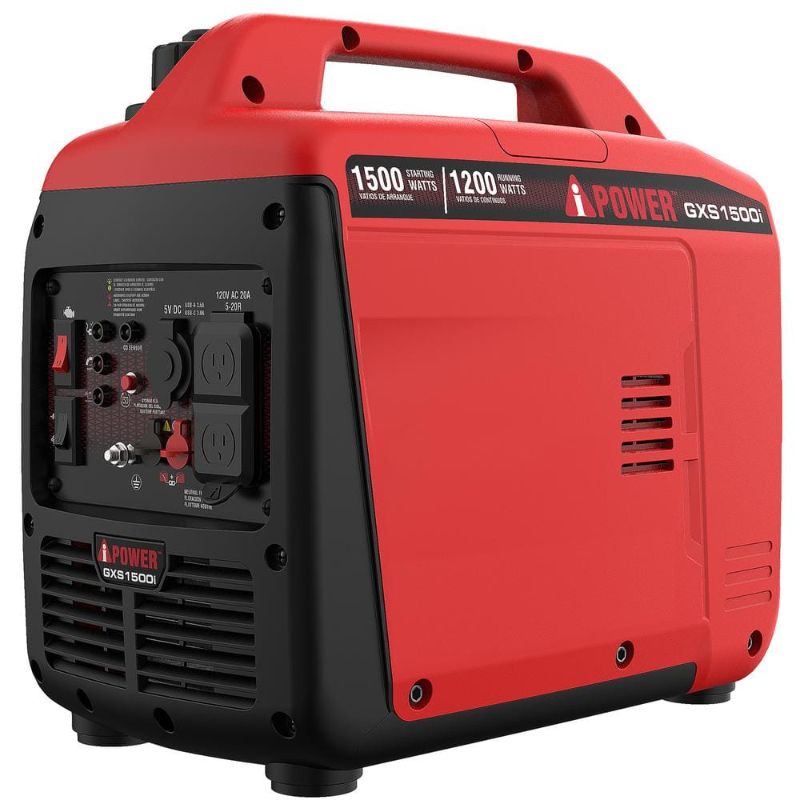 Photo 1 of **SEE NOTES/PHOTOS**A-iPower 1500-Watt Recoil Start Gasoline Powered Ultra-Light Inverter Generator with 60cc OHV Engine and CO Sensor Shutdown
