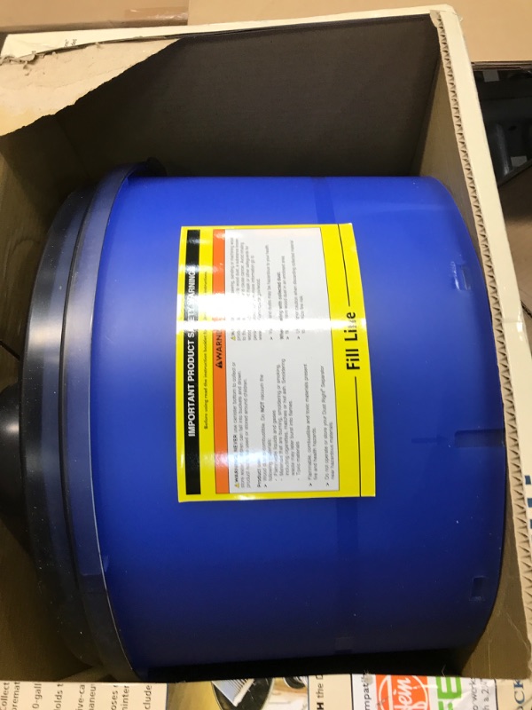 Photo 1 of Dust Right Dust Separator + 36” Flex-Form Hose - Cyclone Dust Collector Separates Sawdust, Wood Chips, Debris, and More – 10-Gallon Translucent Bucket - Dust Collectors for Woodworking for Shop Vacs