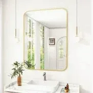 Photo 1 of ***USED LIKE NEW***Wall-Mounted Bathroom-Mirror,Gold Framed Aluminum Alloy Vanity-31"*39"