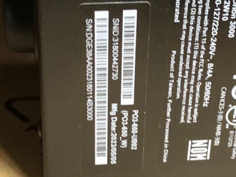 Photo 7 of NON FUNCTIONAL- Acer Predator Orion 3000 PO3-650-UB92 Gaming Desktop | 13th Gen Intel Core i7-13700F 16-Core | NVIDIA GeForce RTX 3060 | 16GB DDR5 | 1TB PCIe Gen 4 SSD | Intel Wi-Fi 6E | Keyboard & Mouse,Black i7-13700F / RTX 3060 16GB / 1TB (DOES NOT POW