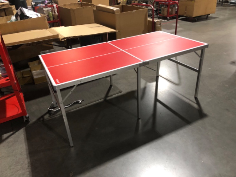Photo 2 of ***DAMAGED - MISSING PARTS - SEE COMMENTS***
Gosports Mid Size 6 ft. x 3 ft. Indoor Outdoor Table Tennis Ping Pong Game Set