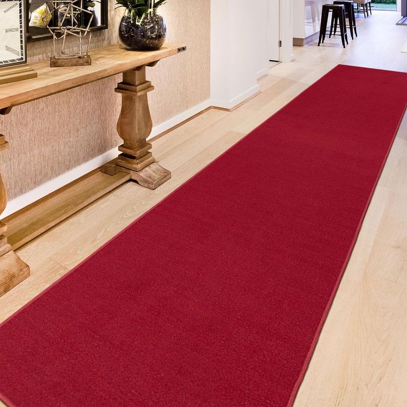 Photo 1 of 2'8 x 8 ' Red Runner Rug 