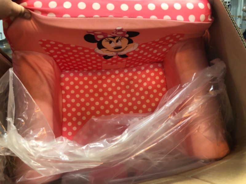 Photo 3 of Delta Children - Disney Minnie Mouse Foam Chair for Kids, Pink