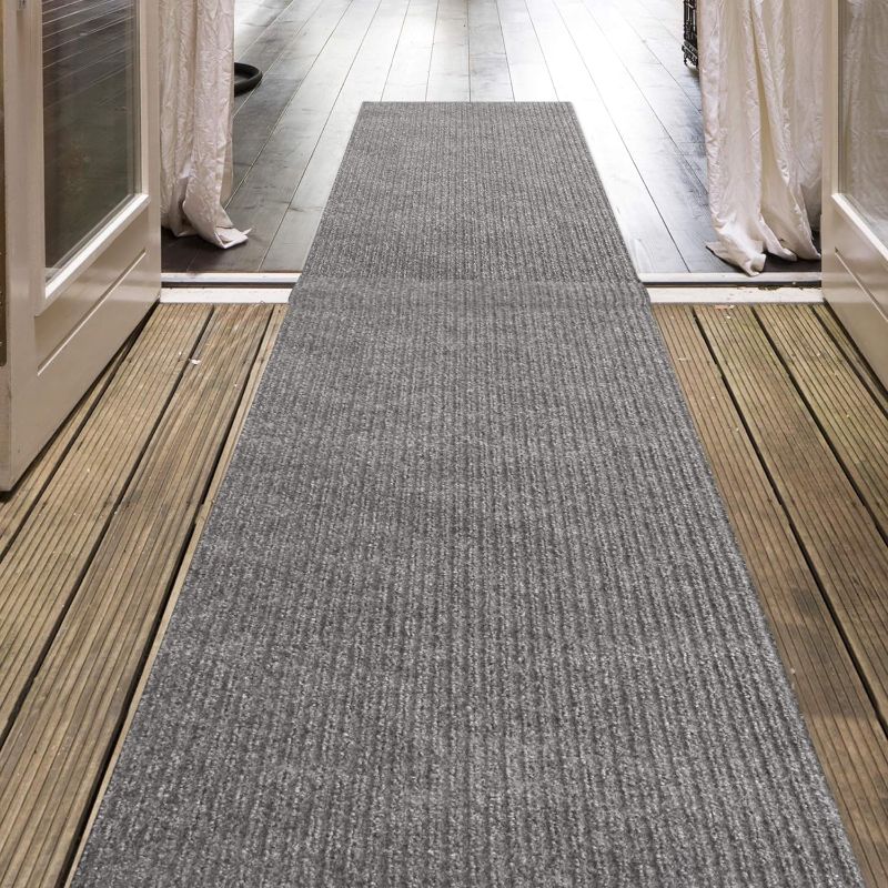 Photo 1 of 2'7 x  20'  Grey Runner Rug 