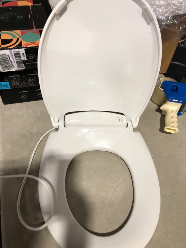 Photo 2 of * used * see images * 
Bemis Radiance Heated Round Closed Front Toilet Seat in White