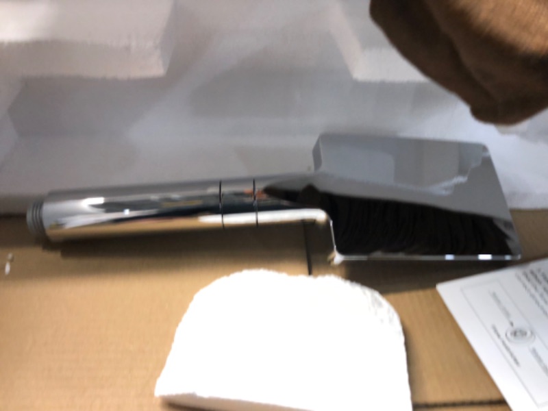 Photo 1 of ROVATE Rainfall Waterfall Shower Tower Panel System, 304 Stainless Steel Bathroom Shower Tower with 5 Rain Body Massage Jets and 3 Sets Handheld Shower, Shower Column Wall Mounted Black Split Design Black Finish