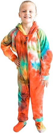 Photo 1 of Forever Lazy Unisex Detachable Feet Kids Onesie- size small 
