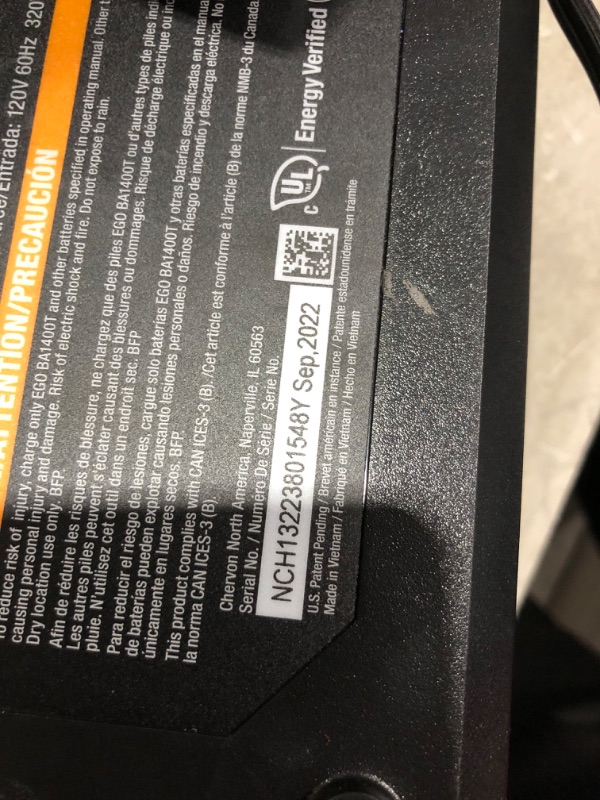 Photo 4 of ***NOT FUNCTIONAL - FOR PARTS ONLY - NONREFUNDABLE - SEE COMMENTS***
EGO Power+ LB7654 765 CFM Variable-Speed 56-Volt Lithium-ion Cordless Leaf Blower 5.0Ah Battery and Charger Included